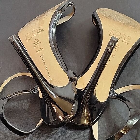 MICHEAL KORS ROUND TOE SLINGBACK HIGH HEEL STILETTOS SANDAL - Picture 12 of 16